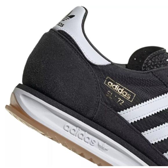 NEW ADIDAS ORIGINALS SL 72 RS Sneakers M12 JI1282 Black/White - Picture 5 of 5